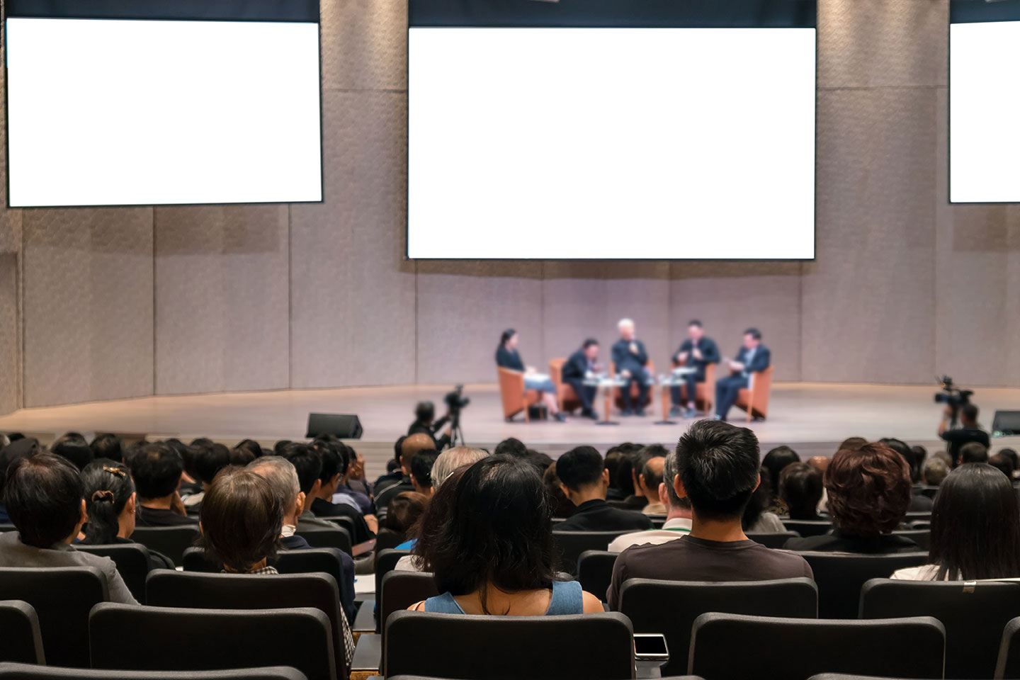 A professional conference setting