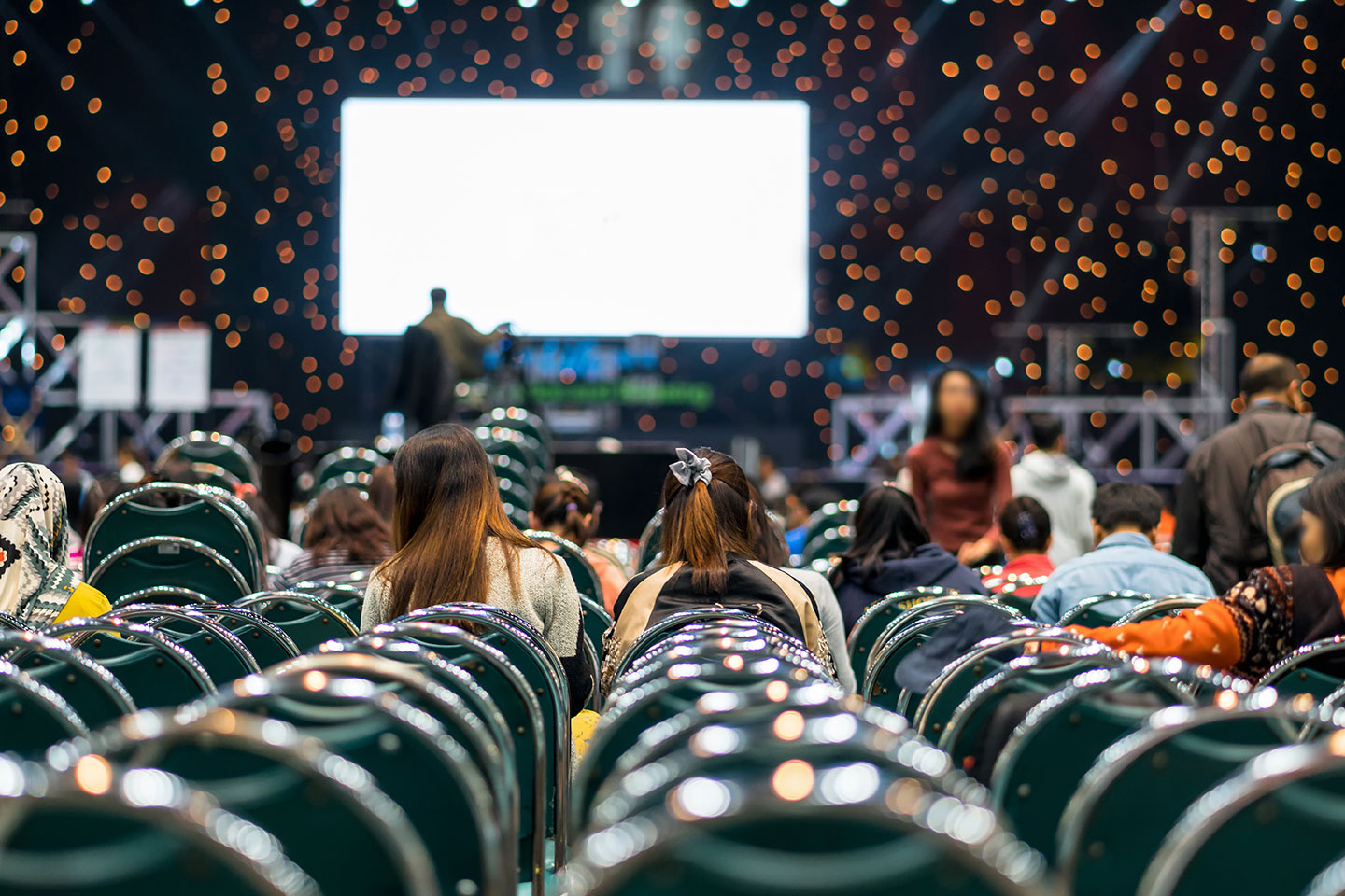 A dynamic product launch stage